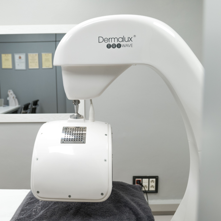 What is Dermalux LED light therapy for?